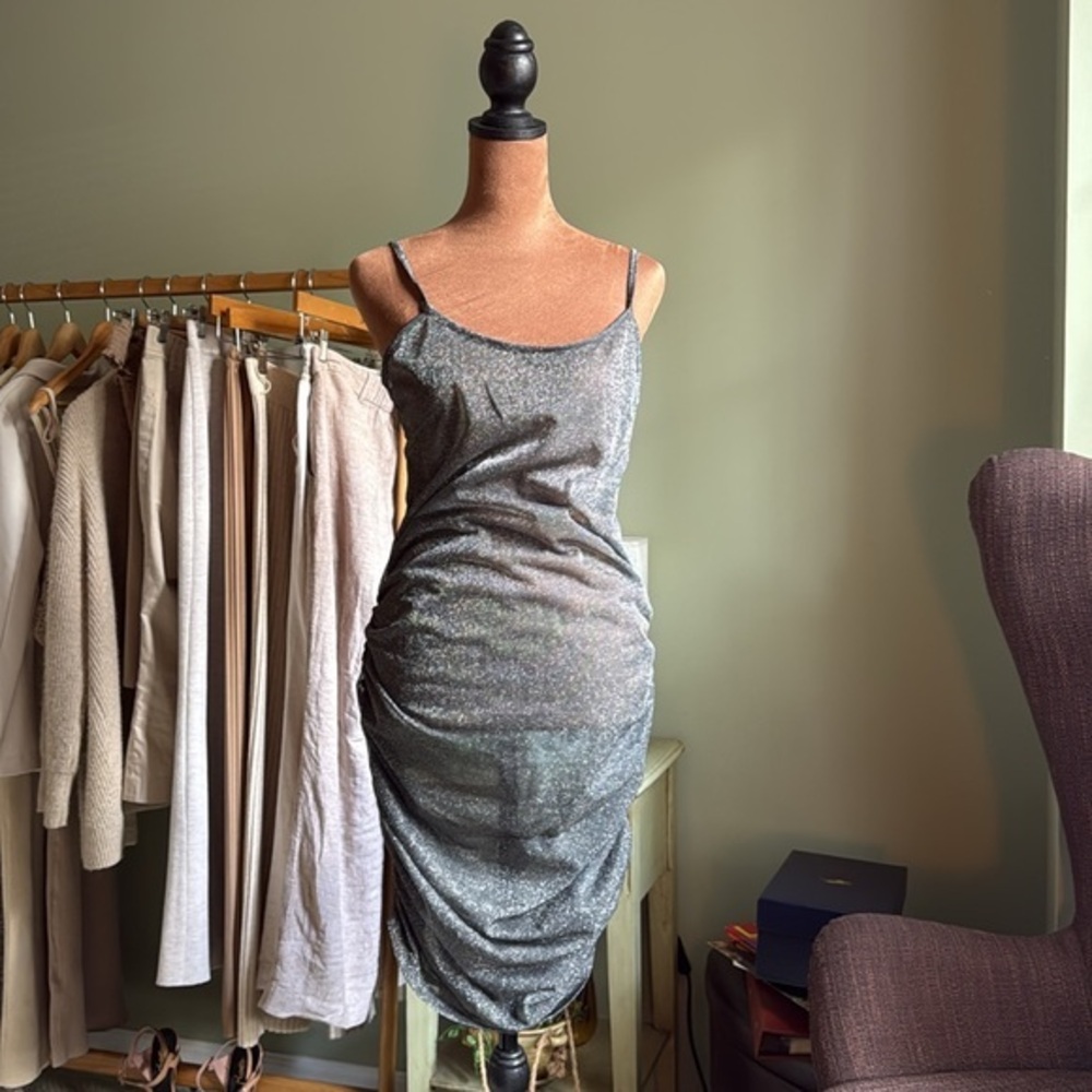 ASOS Shimmering Sheer Dress NWT